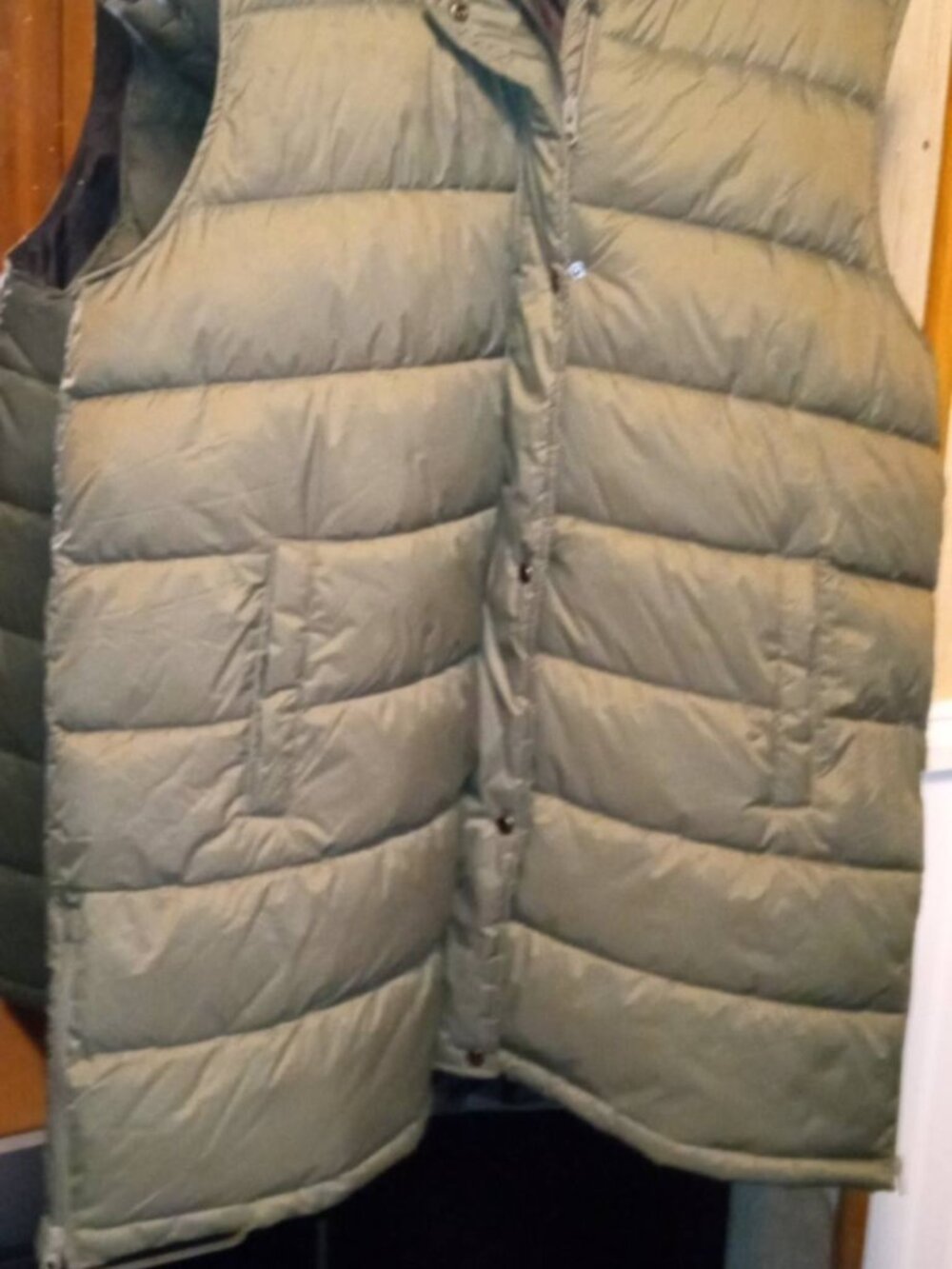 swiss tech down vest with hood 2X (20W-22W) green
